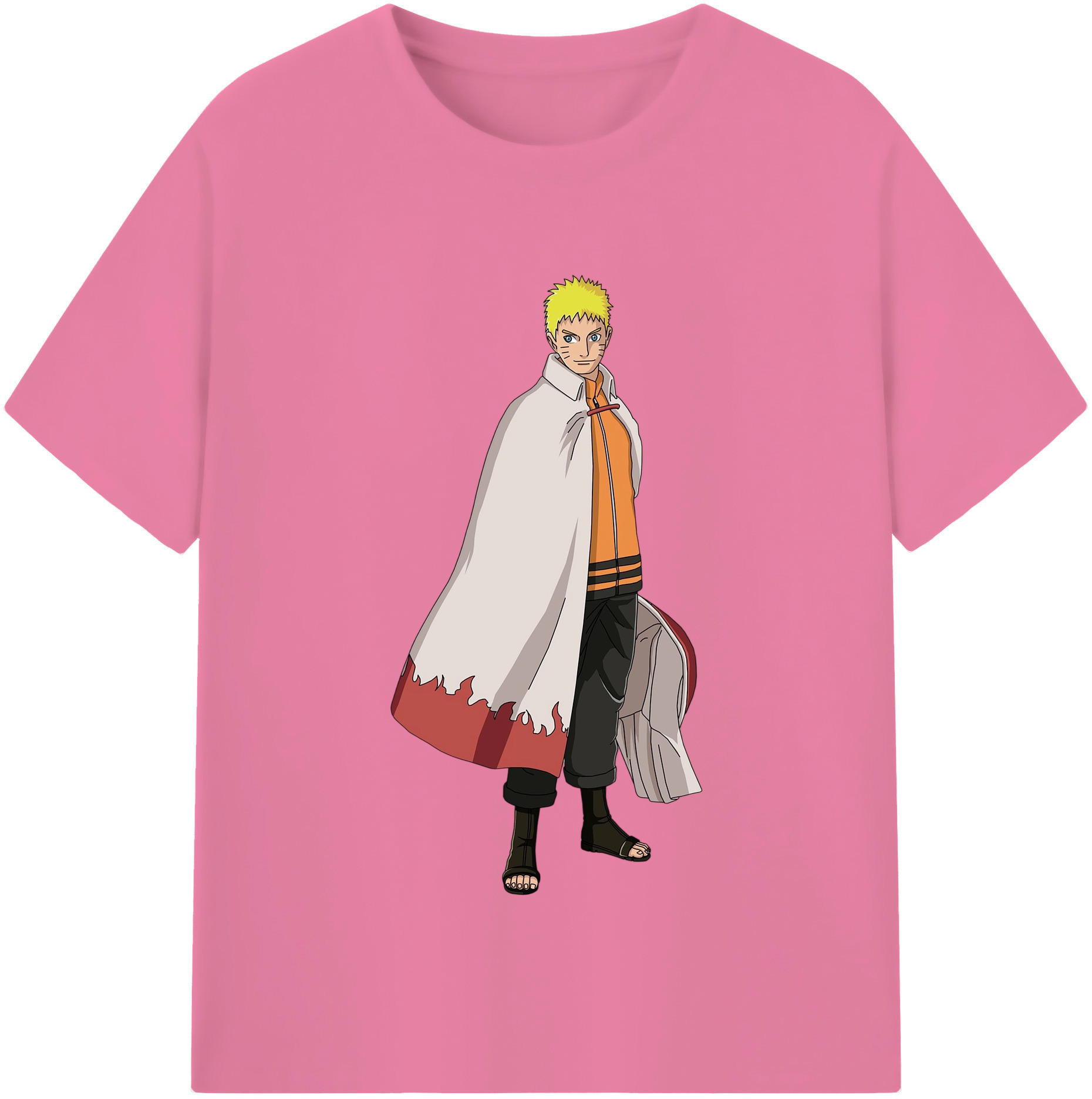 （画像用） NARUTO -ナルト- うずまき ナルト Uzumaki Naruto 綿100％半袖Tシャツ（フロントプリント）
